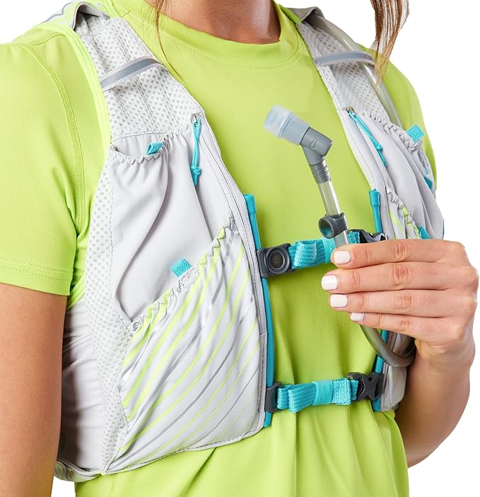 Nathan Pinnacle Race Vest 12L Hydration Pack, 1.6L Water Bladder, Running Vest, Water-Resistant Pockets, Lightweight & Moisture Wicking