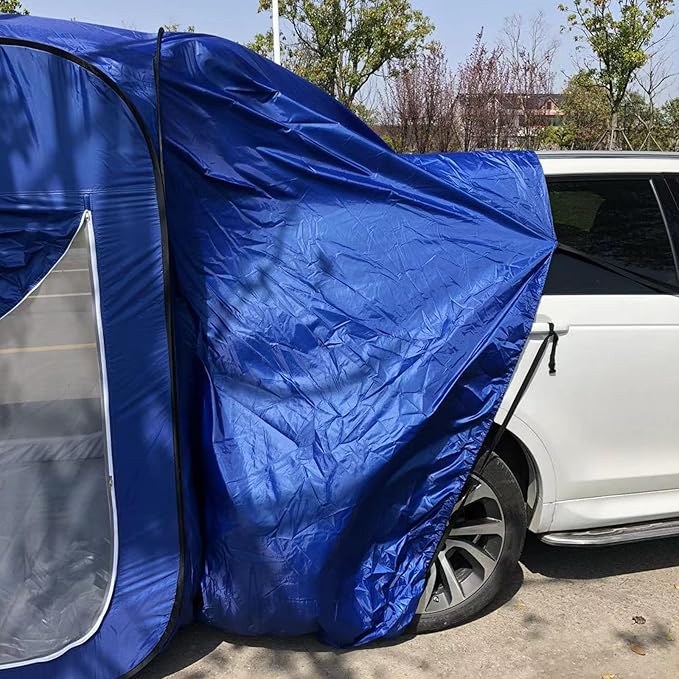 Camping Tent Scar Tents for Vehicles Tailgate Awning Tents, Car Camping Rear Tent with Rain Layer and Carry Bag, Pop-Up Truck Bed Tent for Camping, Accommodate, Tra