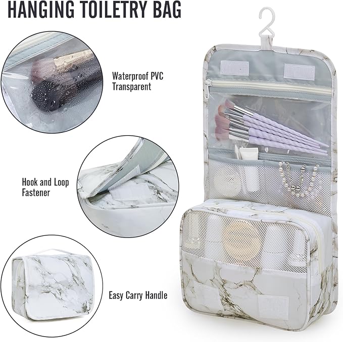 Veken 8 Set Packing Cubes for Travel Essentials, Suitcase Organizer Bags in 4 Sizes, Carry-On Luggage Accessories with Large Laundry & Hanging Toiletry Bag, Must-Have for Airplane, Road Trip & Camping