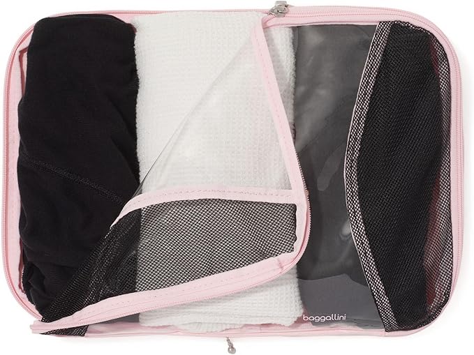 Baggallini Compression Cube 3-piece set - Lightweight Compression Packing Cubes for Travel