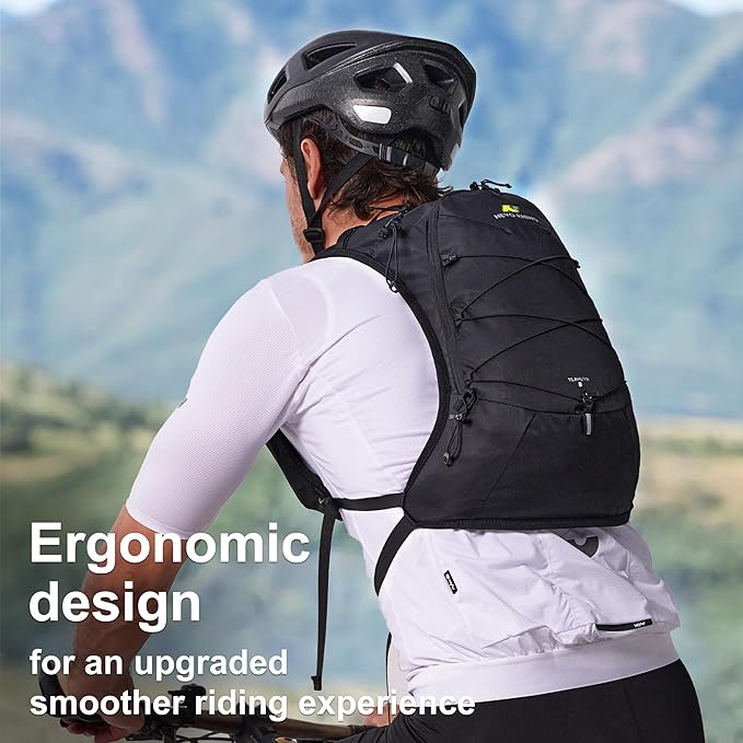 N NEVO RHINO Hydration Backpack,10L Hydro Water Daypack with 2L Water Bladder, Lightweight Hiking Backpack-Hydration Bike Pack for Cycling Rave