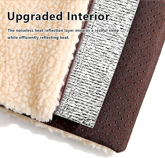 Self Heating Cat Pad - Insulated Washable Non-Slip Bottom,Self Heating Pad for Cats Dogs - for Puppy Sleeping Indoor Outdoor Living Room Bedroom Balcony Couch Kennel Cold Weather