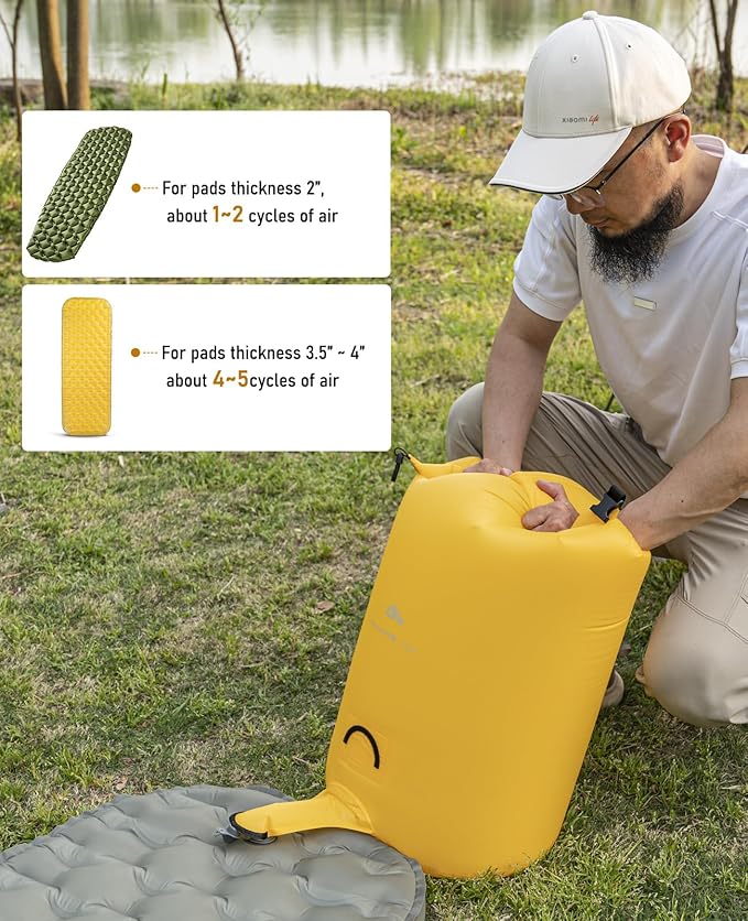 iClimb Stable Comfortable Air Sleeping Pad Ultralight Compact for Adults Camping Backpacking