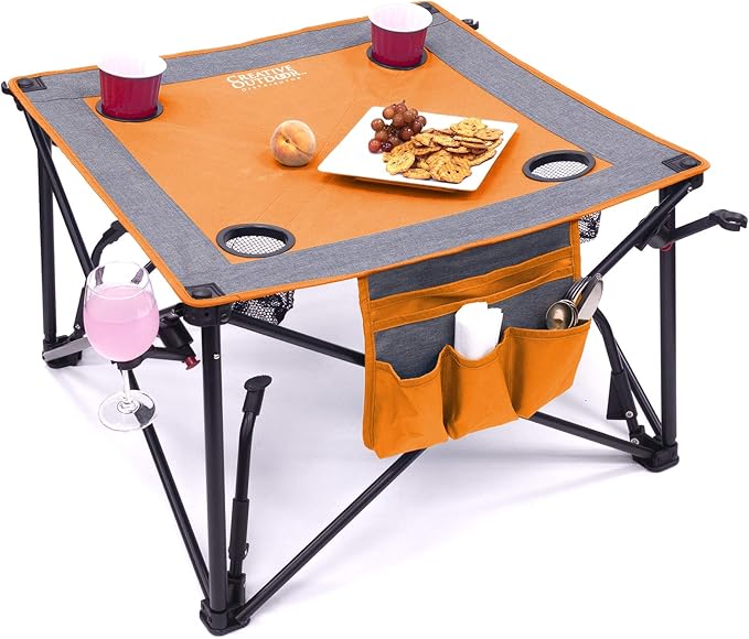 Creative Outdoor Folding Wine Table | Portable | Camping Beach Picnic & Patio
