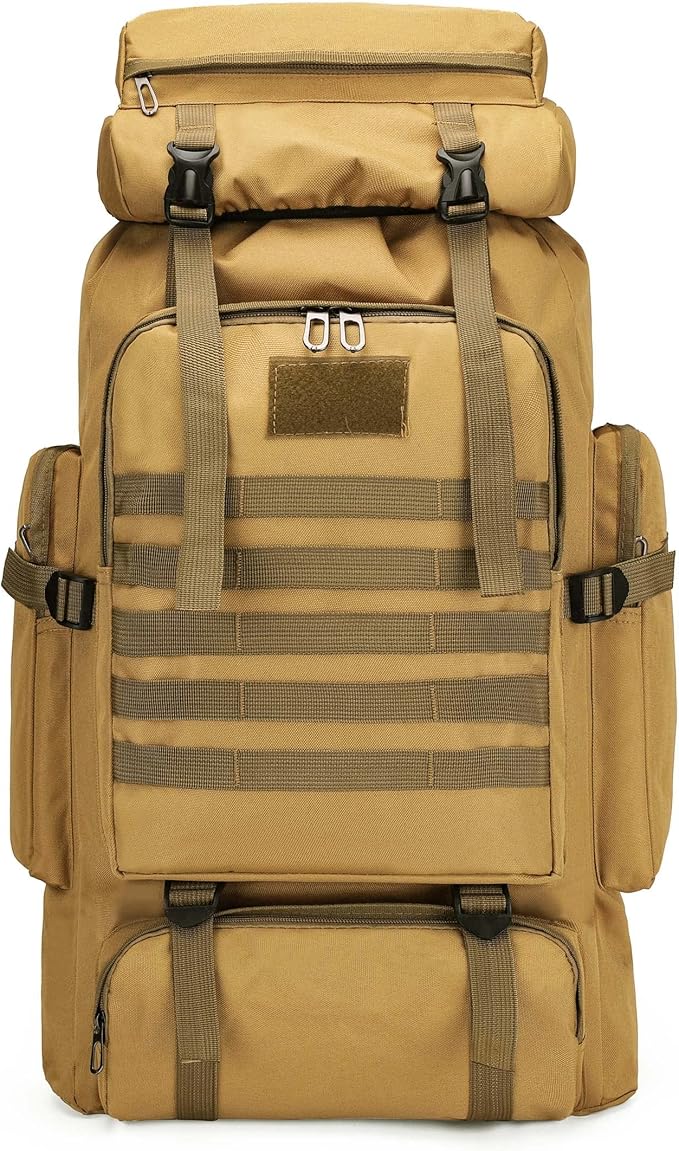 YFREAL 80L Hiking Camping Backpack,Hunting Backpack for Outdoor,Backpack Waterproof,Tactical Backpack for Men Women