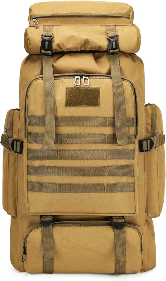 YFREAL 80L Hiking Camping Backpack,Hunting Backpack for Outdoor,Backpack Waterproof,Tactical Backpack for Men Women
