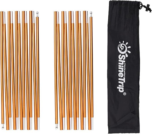 Azarxis Tent Poles Aluminum Tent Rod Replacement Camping Accessories, Multifunction Lightweight Tent Poles Repair Kit, 7001 Series Aircraft-Grade Aluminum