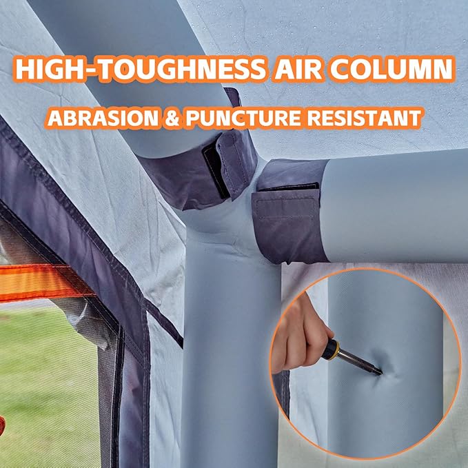 Inflatable Tents for Camping,Easy Blow Up Tent with Hand Pump,4 Seasons Waterproof Air Inflatable Camping Tent House for Family Weekend Camping