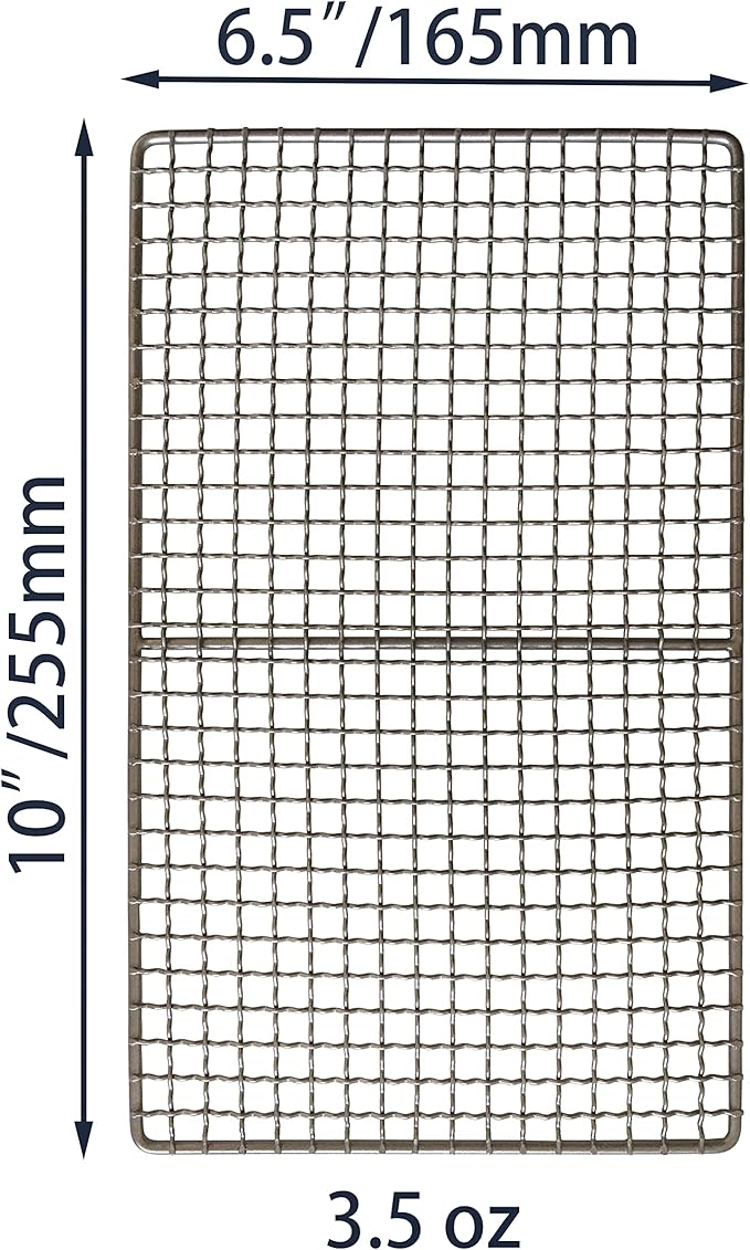 Mini Size Titanium Grill Grate for Backpacking Hiking Outdoor Camping Beach BBQ (Camping Fire Rated) - 10"X6.5"