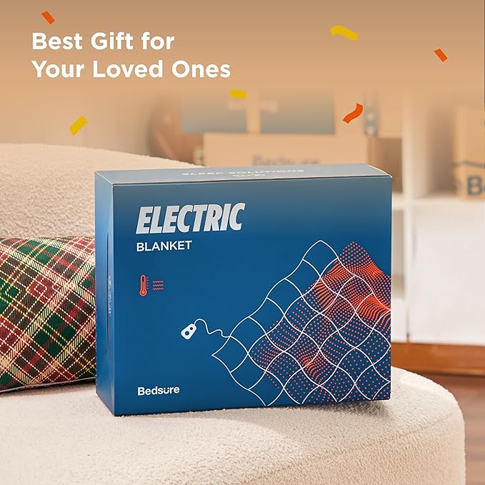 Bedsure Faux Fur Heated Blanket Throw Blanket, Fast Heating Electric Blanket with 6 Heating Levels & 4 Time Settings, Cozy Gifts for Women Men (50x60 inches, Dark Chocolate)