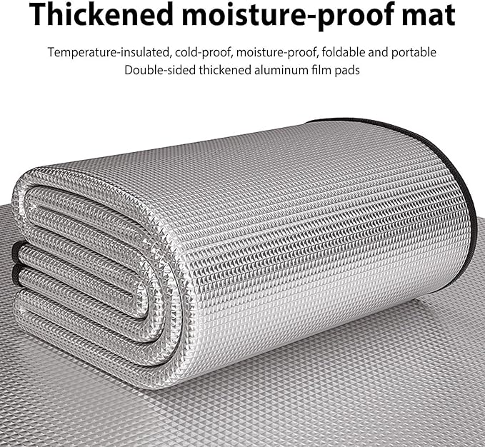 Camping Pads for Sleeping - Outdoor Sleeping Mat with Waterproof and Aluminum Foil Layer | Foldable Travel Pad for Camping, Hiking or Backpacking, Lightweight Design, Easy to Carry and Store