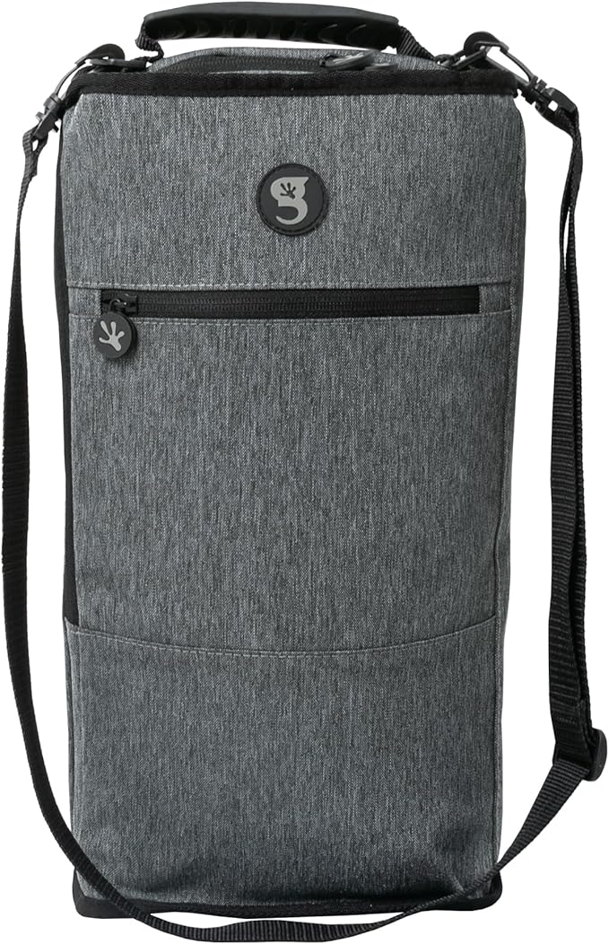 geckobrands Verticool Cooler - Insulated Portable Soft Cooler Bag with Adjustable Shoulder Strap, Holds 9 Cans or 2 Wine Bottles, Perfect for Beach, Picnics, and Outdoor Activities
