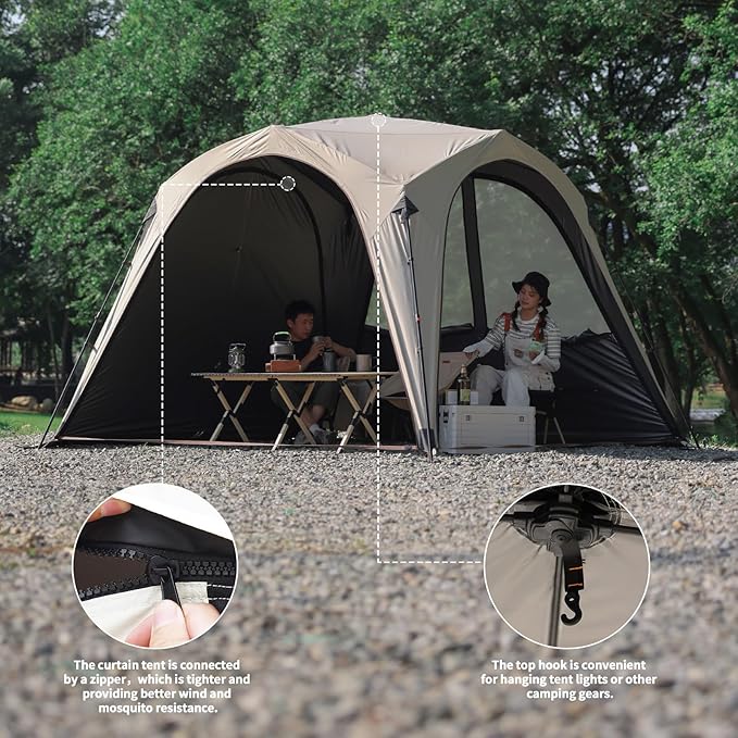 Camping Sun Shelter Easy Setup Instant Canopy Automatic Pop up Tent for Camping Tent for Family Outdoor Picnics