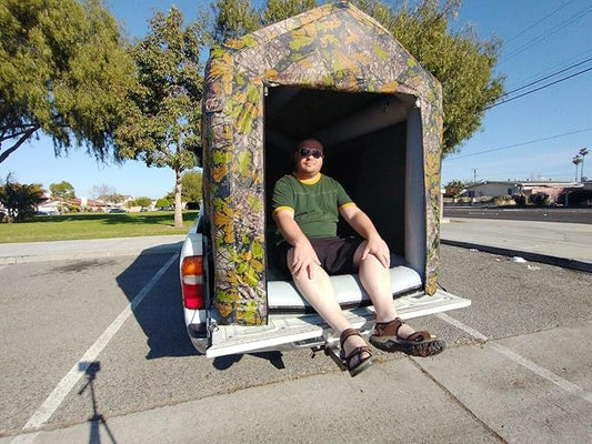 AIR Tight Waterproof Inflatable Camping Truck Bed Tent W/Pump