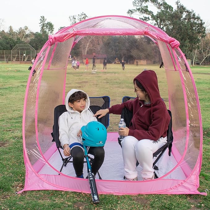 All Weather Proof Pod,Outdoor Weather Tent Sports Pod,540°View Bubble,Pop Up Screen House with Carry Bag,Screen Room for Sport Event,Camping,Fishing,Cheering