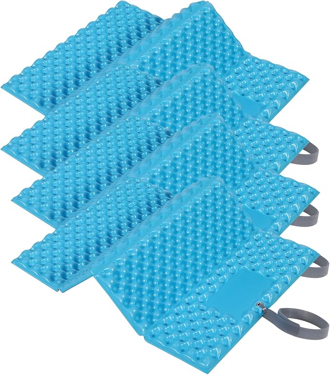 REDCAMP Foam Hiking Seat Pad, Foldable Z Ultralight Sitting Pad for Camping Backpacking Stadium Outdoor, Green/Blue/Khaki/Yellow/Black