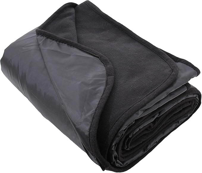 Threadart Outdoor Rainproof & Windproof Thick Stadium Blanket | for Camping, Picnic, Sports, Festivals, Football, Baseball, Concerts, Parks, Beach 55" x 79"