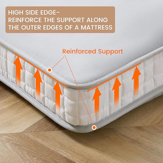 DoCred Twin Size Japanese Futon Floor Mattress, Extra Thick Futon Mattress, Foldable Japanese Floor Mattress for Adults, Breathable Memory Foam Sleeping Pad, Roll Up Mattress Tatami Mat for Guest Room