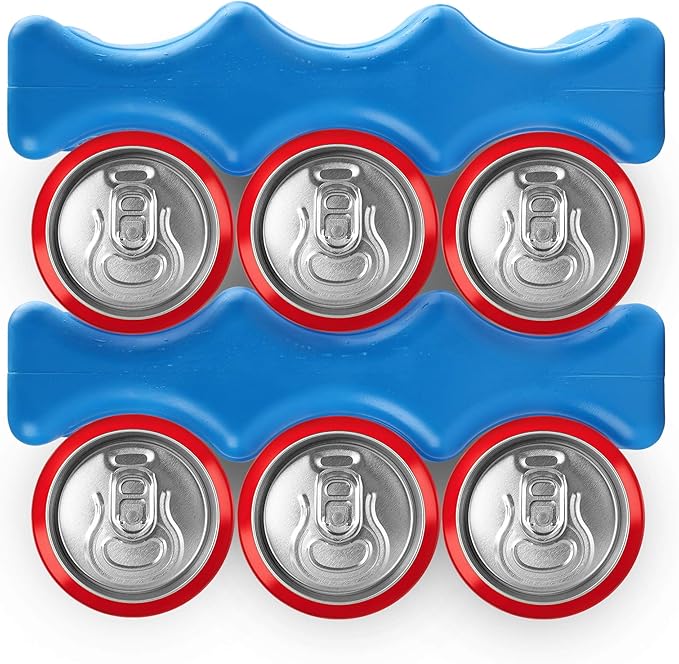 Ice Pack for Coolers, Breastmilk Bottle Storage, Lunch Box, Insulated Contoured Freezer Pack, Long Lasting Reusable Cool Pack for Beer Soda, Camping Beach Picnic