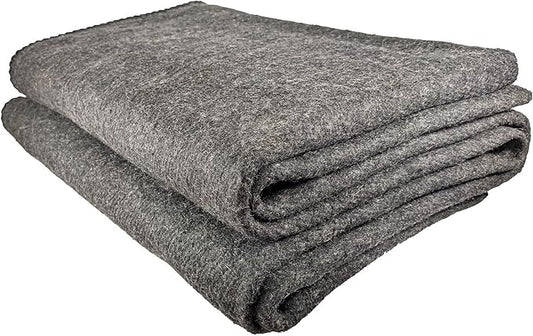 EPG Extra Large Wool Blanket with Zippered Bag | Warm, Comfortable, Stylish, Military | XL Queen/King - 72 x 92 in, 80% Wool, 5.35 lbs | Camping, Outdoor, Bedding, Emergency, Survival, Cabin, RV
