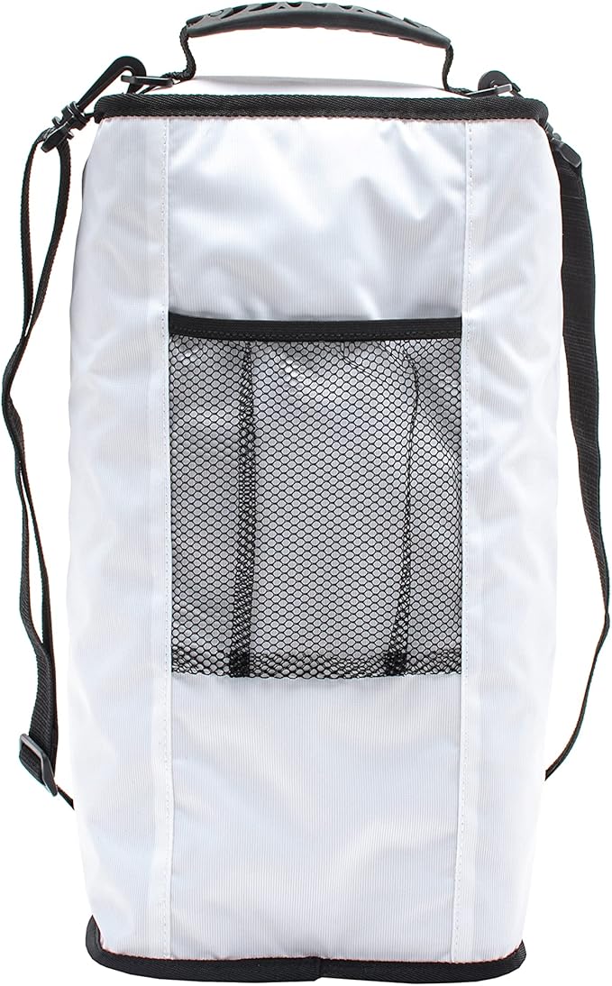 geckobrands Verticool Cooler - Insulated Portable Soft Cooler Bag with Adjustable Shoulder Strap, Holds 9 Cans or 2 Wine Bottles, Perfect for Beach, Picnics, and Outdoor Activities