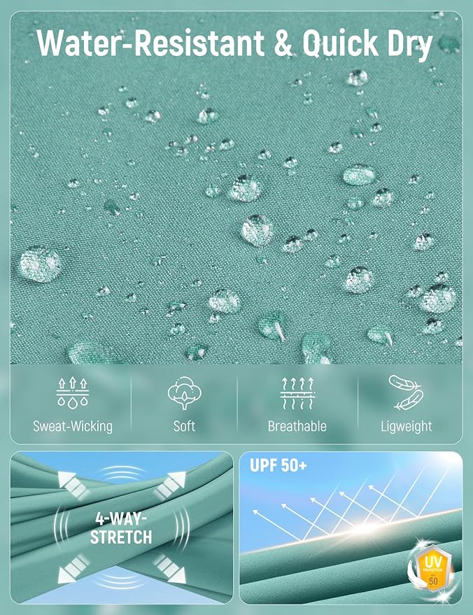 baleaf Women's Hiking Pants Quick Dry Lightweight Water Resistant Elastic Waist Cargo Pants for All Seasons