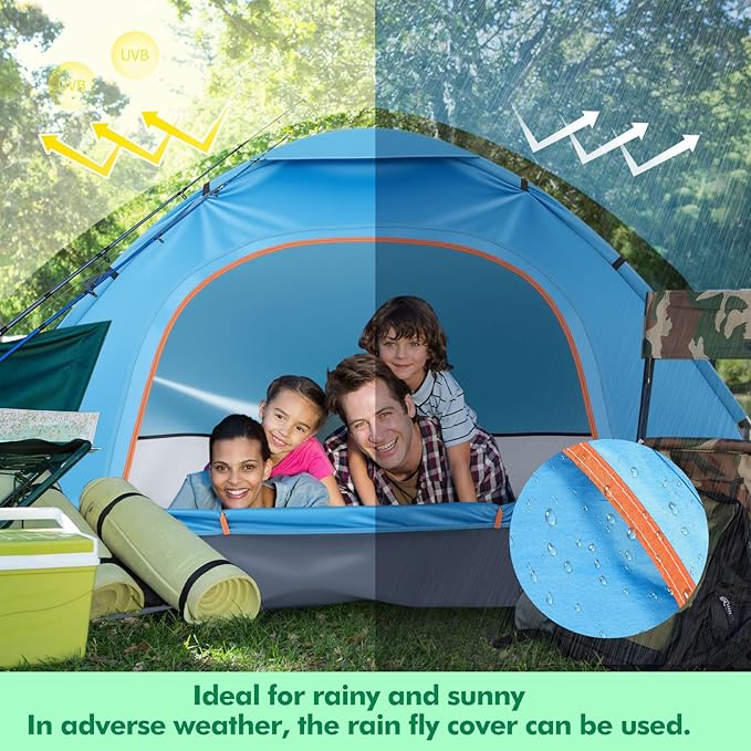 Woanger 10/16 Pack Bulk 2 Person Camping Tents for Homeless Lightweight Tent with Rain Fly and Carrying Bag Waterproof Windproof Setup Pop Up for Camping Backpacking Donation