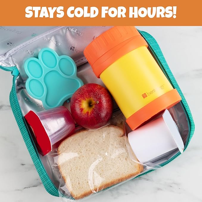 Kids Hard Ice Packs (3 PK) Slim Lightweight Reusable Cooler Freezer Packs- Long-Lasting Chillers Keep Food Fresh for Hours- Durable Leak-Proof Design for Boys Girls Back To School- BPA Free, Food Safe