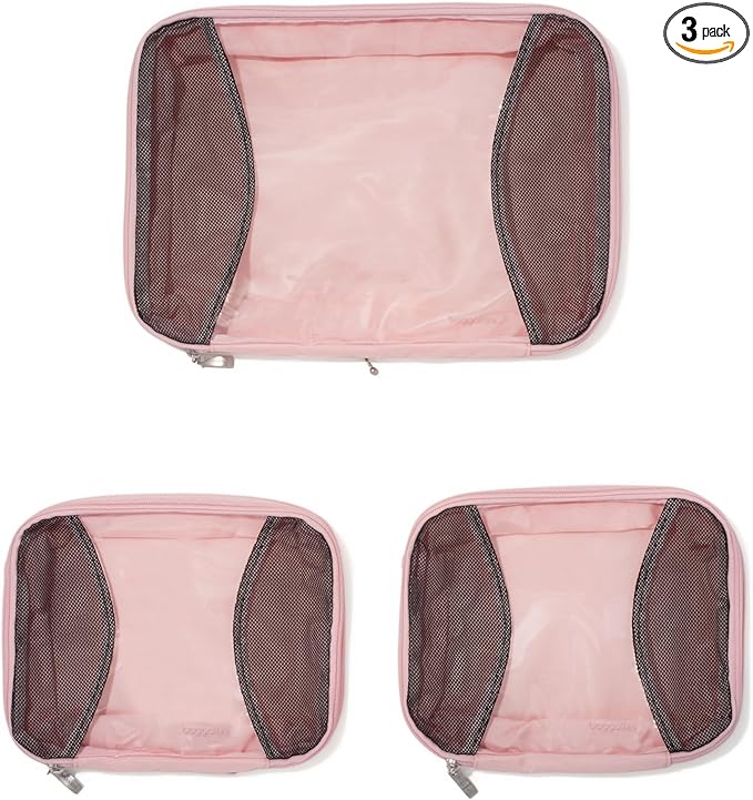 Baggallini Compression Cube 3-piece set - Lightweight Compression Packing Cubes for Travel