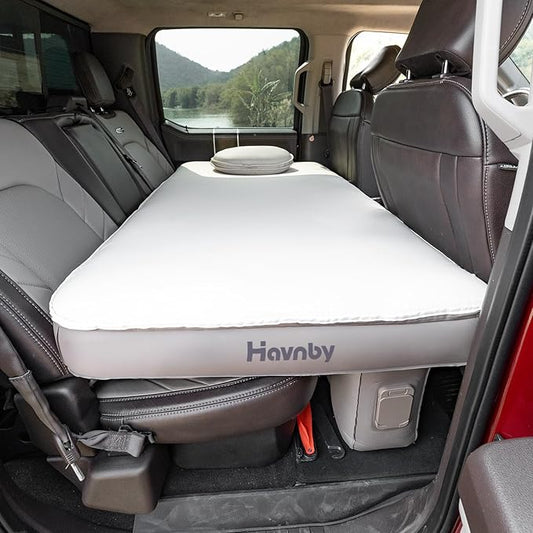 Pickup Cabin Mattress, Custom Fit Air Foam Camping Bed, Back Seat Inflatable CozyPad with Built-in Pump, Portable Cabs Mattress for Chevrolet Silverado