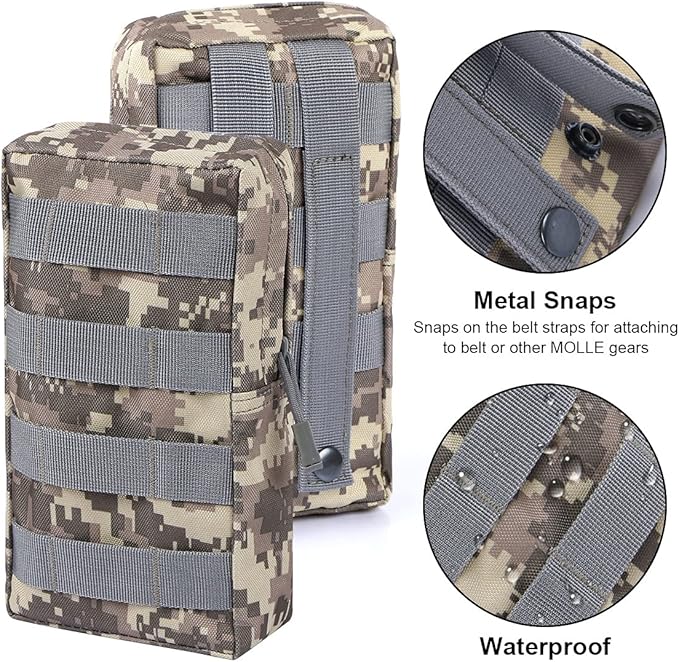 Gogoku 4-Pack Molle Pouch Tactical Molle Pouches Compact Utility EDC Waist Bag Pack