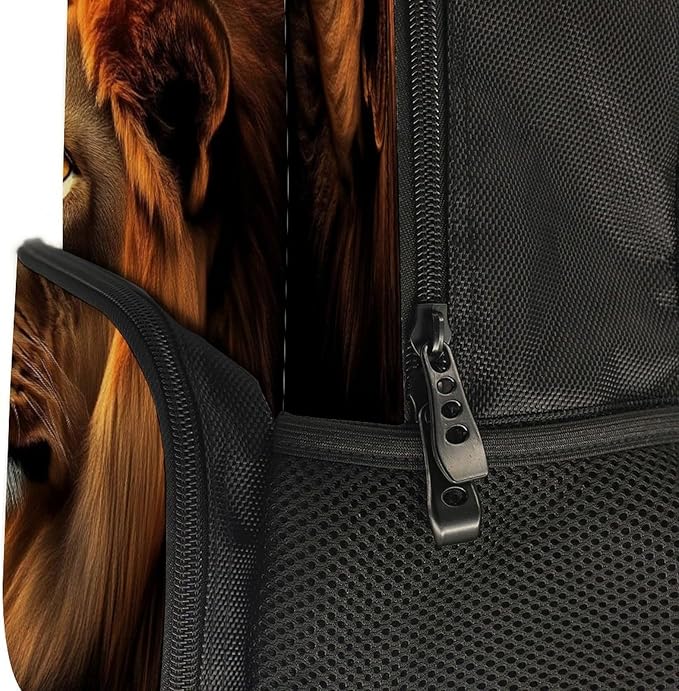 Rucksack Polyester Anti-Theft Multipurpose Lion Of Judah Bookbag Big Capacity Travel and Sport Backpack Rucksack With Side Pockets