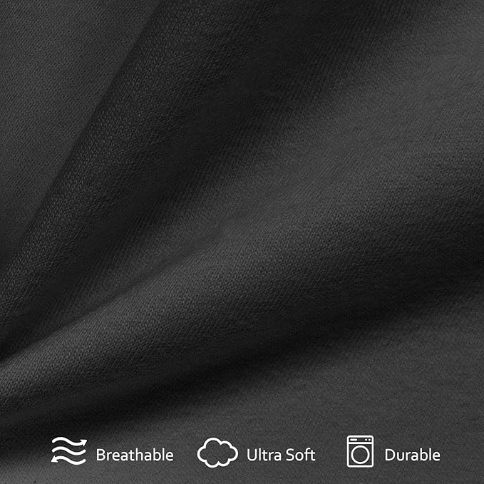 Cot Sheets 31" x 75"(Sheet Only), Cot Fitted Sheet Ultra Soft and Breathable Snug Fit for Narrow Twin Mattress/RVs Bunk/Guest Beds/Army Cots/Trifold Mattress/Travel Size Mattress Black