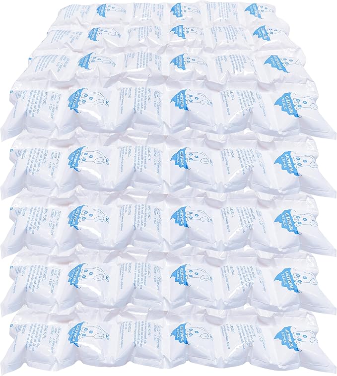 Reusable Ice Packs for Cooler Dry Ice Pack for Shipping Frozen Food & Perishables Storage & Mailing | Leak-Proof Long Lasting Cold Freezer Ice Packs for Lunch Bags & Insulated Boxes