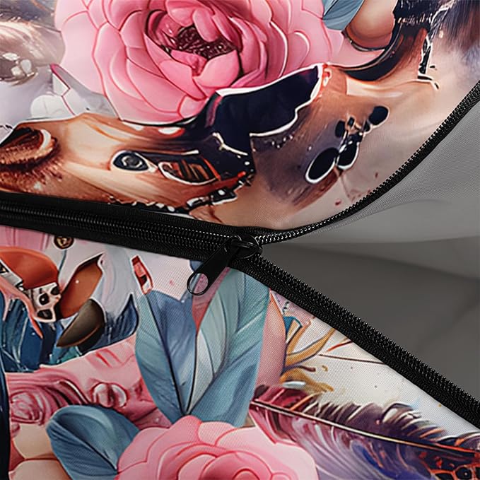 AILONEN Kawaii Puppy Sleeping Bag for Kids Boys Girls,Warm and Cool Weather,Lightweight,Waterproof Backpacking,Cartoon Cute Dog & Duck Animal Themed Blue Sleeping Bag for Camping