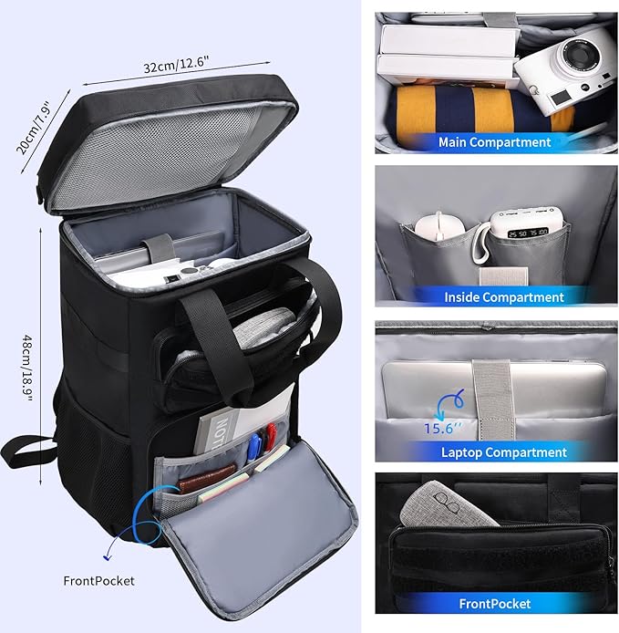 Jetviivid Cooler Backpack - 35 Can Insulated Backpack Soft Cooler Bag with Handle, Tactical Leakproof Thermal Bag Waterproof Lunch Backpack for Camping, Beach, Hiking, Picnic, Fishing, Travel