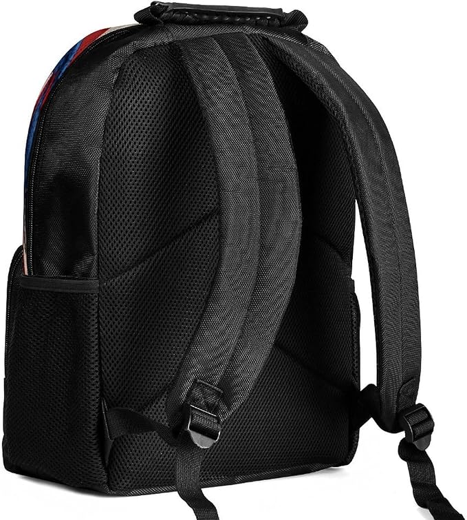 Men Women Lightweight 250th Anniversary 1776-2026 Patriotic Eagle Art Casual Daypack Large Capacity Bookbag With Adjustable Shoulder Straps for Gym Business Bicycle