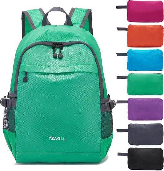 YZAOLL 20L Small Hiking Backpack Lightweight Day Packs, Packable Backpack for Women Men Travel Camping Vacation,LQing