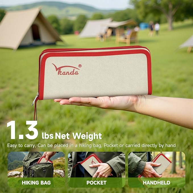 Folding Stool Camping Stool, Portable Folding Stool with Carrying Bag, 12-Inch Portable Chair (1.3Lbs), Outdoor Travel Footstool