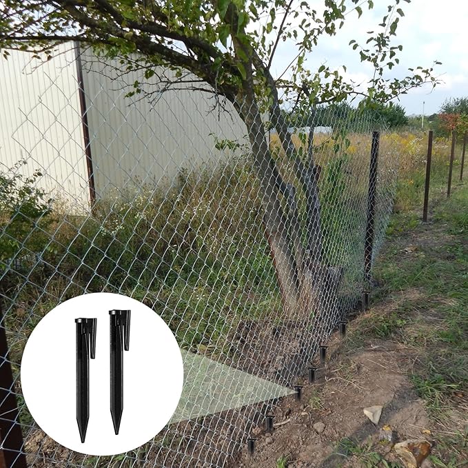 Wenqik 500 Count 3.3‘' Plastic Boundary Wire Stakes Lawn Pegs Landscape Staples Compatible with Robomow Mower, Husqvarna Automower, Pet Fence, for Use in Garden Lawn Fence