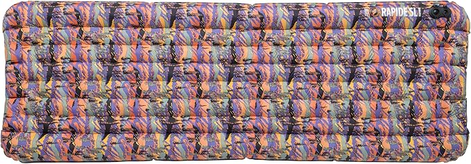 Big Agnes Rapide SL - Insulated Sleeping Pad, Ultralight, All Season Compact Backpacking and Hiking, Pumphouse Sack Included, Zirkel Alpenglow, 20x72 Regular