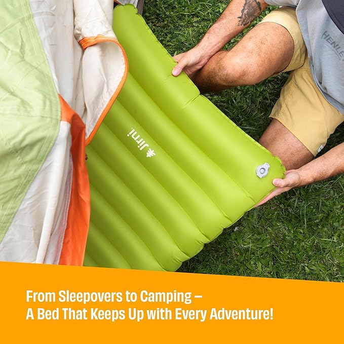 Nimble Toddler Travel Bed | Innovative New Pump | Ultra Lightweight & Super Durable Toddler Camping Bed | Eco-Friendly Kids Air Mattress | Child Travel Bed | Inflatable Portable Bed for Kids