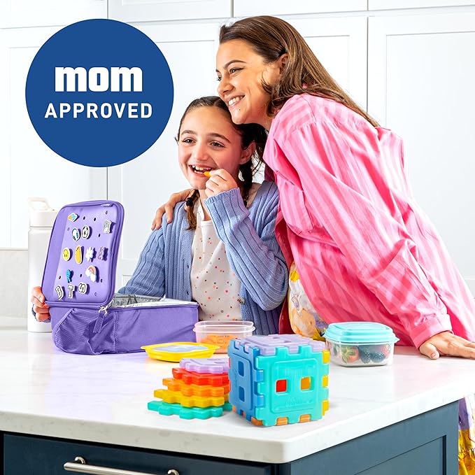 Cool Coolers by Fit & Fresh Slim Ice Packs, Quick Freeze, Space-Saving, Reusable Ice Packs for Lunch Boxes & Coolers
