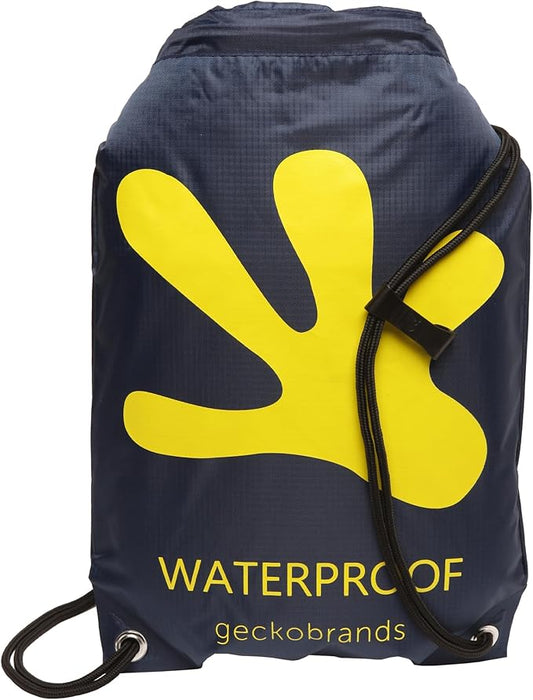 geckobrands Embark 10L Drawstring Backpack – Waterproof, Lightweight Dry Bag for Beach, Hiking, and Light Water Activities