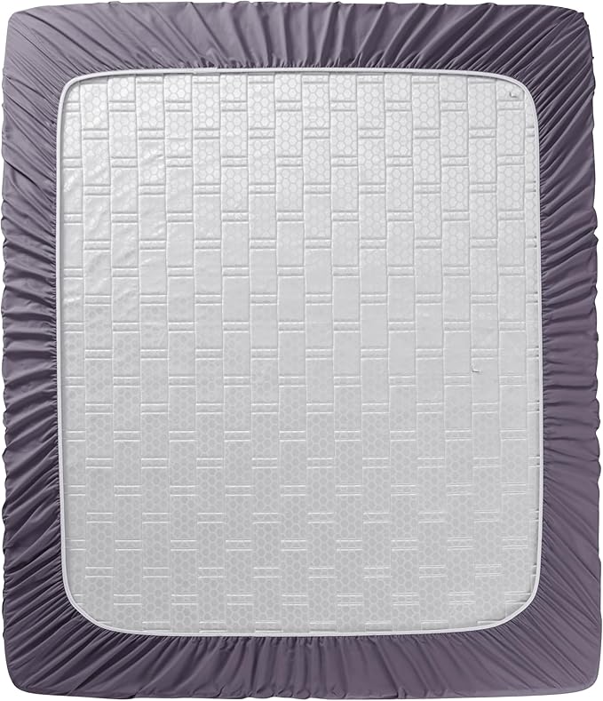 Clara Clark Full Sheets - Hotel Luxury 6 Piece Bed Sheets for Full Size Bed - Soft Bedding Sheets & Pillowcases, Fits Mattress up to 16 inch deep. Full, Grayish Purple