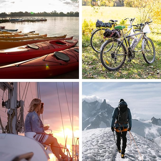 Elastic Bungee Shock Cord 3-8mm (Khaki, 3/16'' x 66FT)