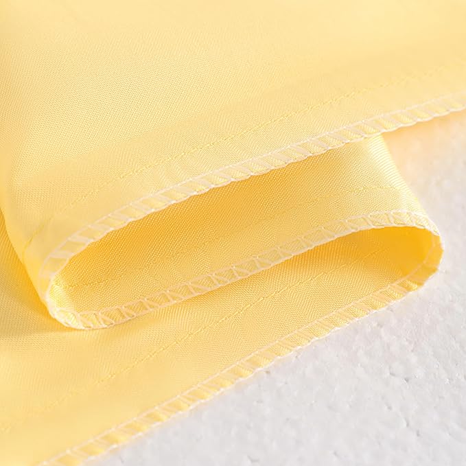 NTBAY Zippered Silk Satin Toddler Pillowcases - 2 Pack Hidden Zipper 13x18 Pillowcases - Luxury and Silky Baby Travel Pillow Covers, Yellow