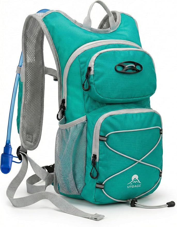 Hydration Hiking Backpack, Water Hiking Backpack, Hydration Backpack with 15l Water Bladder, Runinnng Backpack for Men Women for Cycling Campling