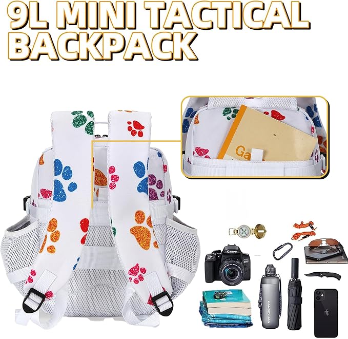 9L Mini Tactical Backpack for Men and Women Tactical Backpack Small for Hiking Small Tactical Bag Fitness Pack