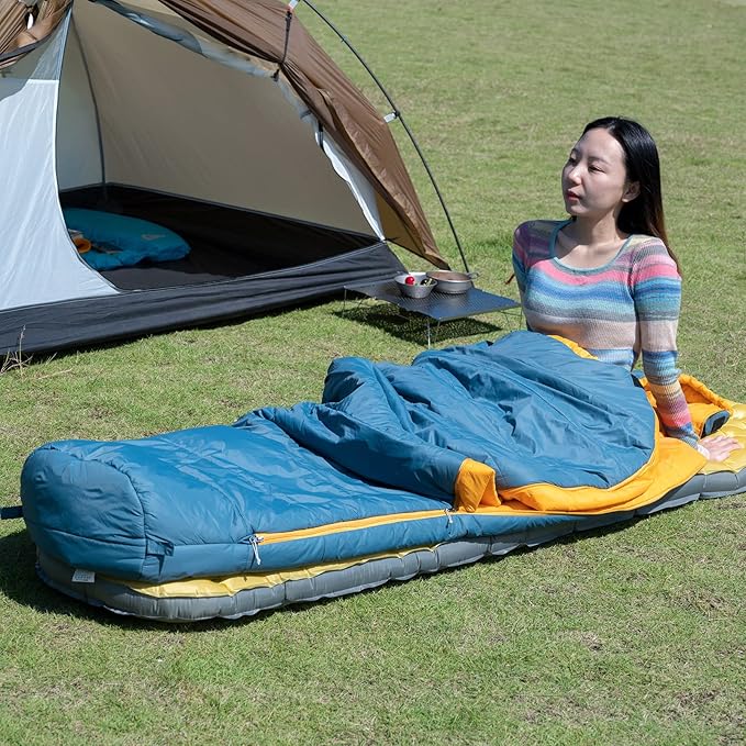 iClimb 3M Thinsulate Insulation Mummy Sleeping Bag with Compression Sack Ultralight Compact Warm Washable for Adults Indoor Outdoor Backpacking Camping Hiking